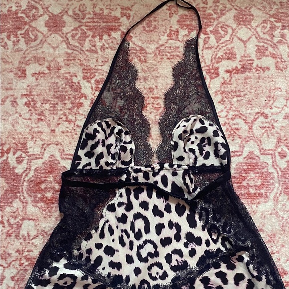 Victoria's Secret Leopard Print Lace Slip Dress - Picture 3 of 8